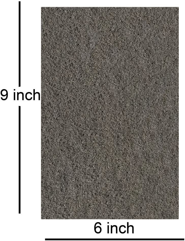 Premium 10 Pack 6″ x 9″ General Purpose Scuff Pads 6 x 9 inches, Brown + Grey