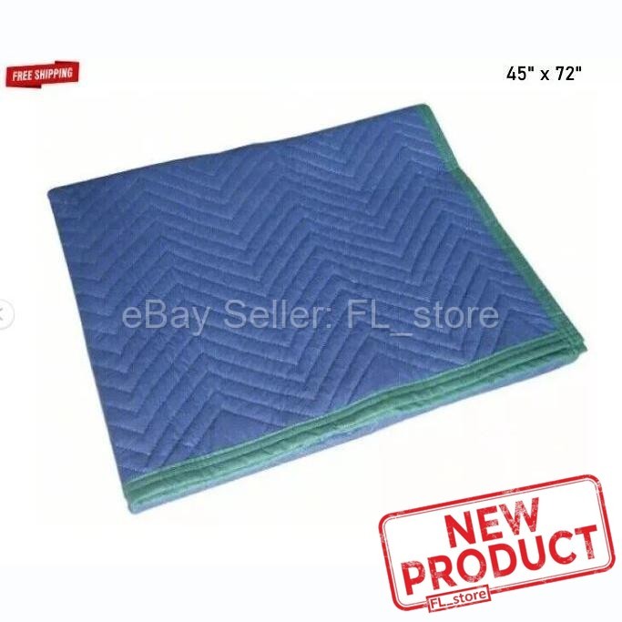 3 PACK Furniture Moving Pad Wrap Blanket 45″ x 72″ Nonwoven Quilted 6 Feet Long