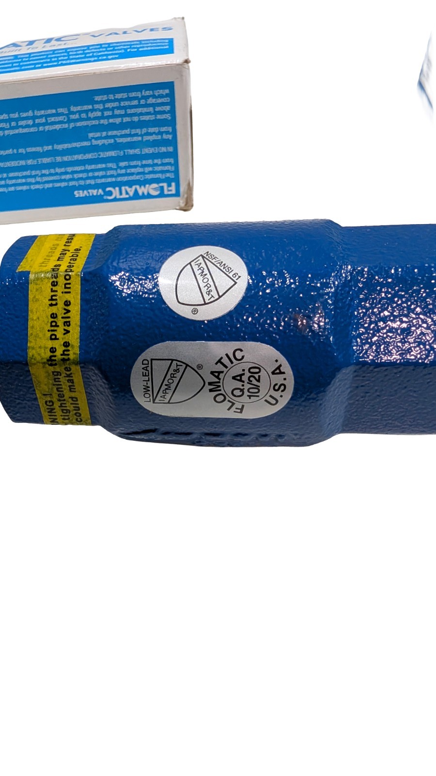 Flomatic 4032DIVFD 80DI-VFD 1-1/4 in Check Valve 600 PSI Ductile Iron