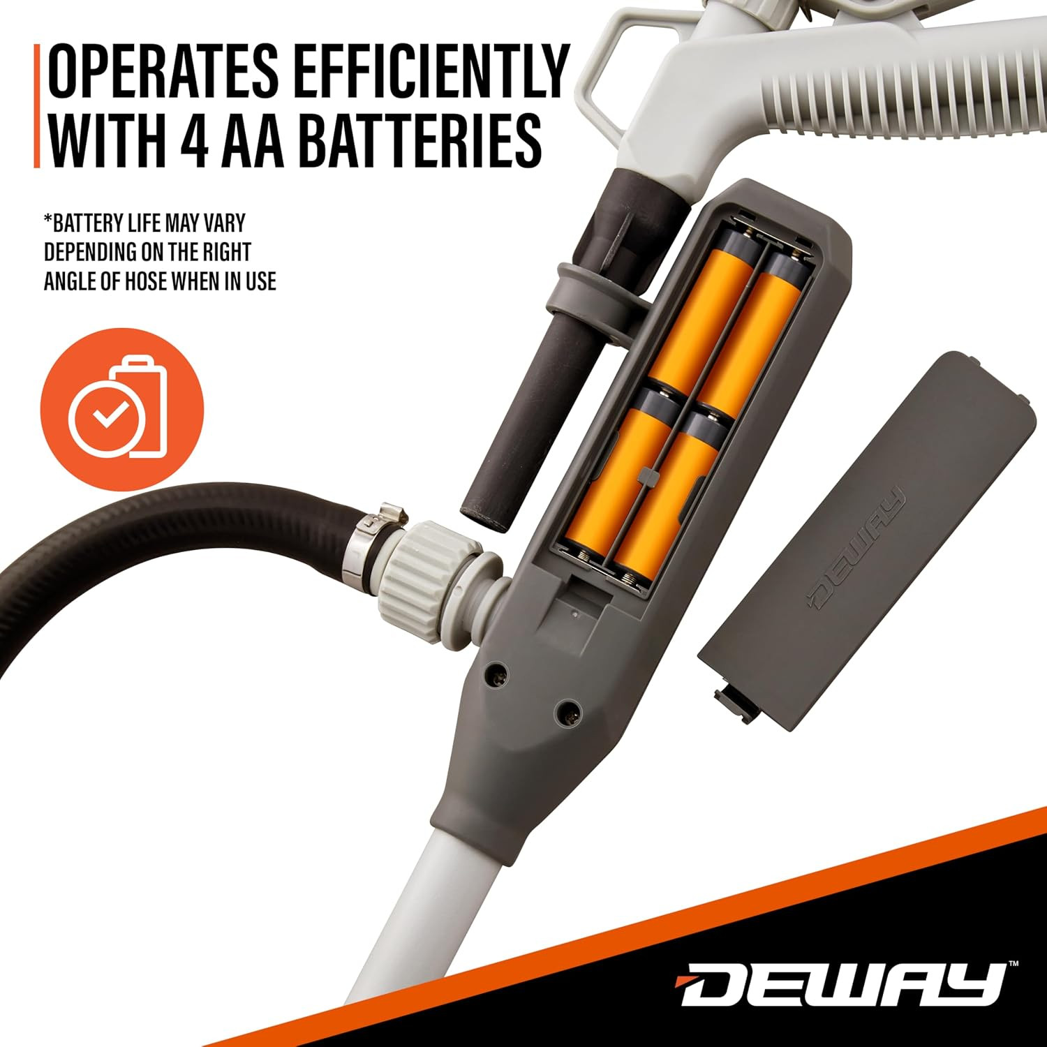Battery-Powered Stick Fuel Transfer Pump with Hand Trigger Nozzle, 3.2GPM