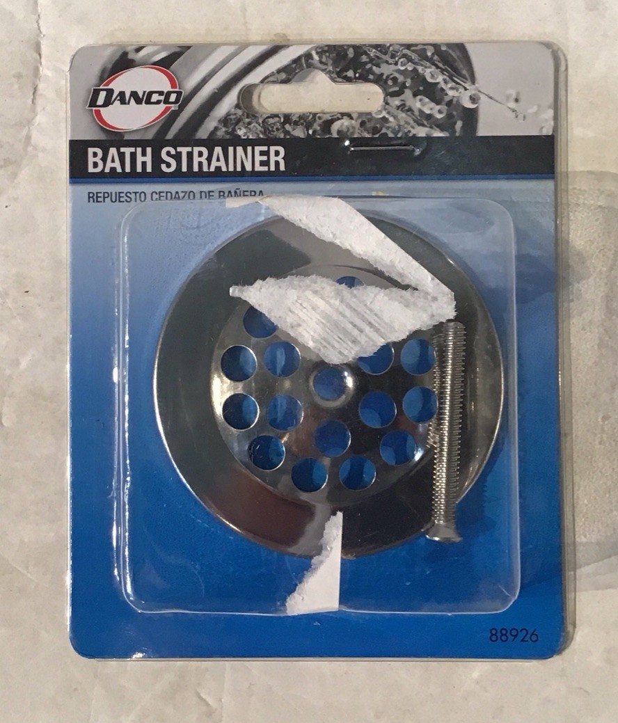Danco 2-7/8 in. Chrome Steel Shower Drain Strainer