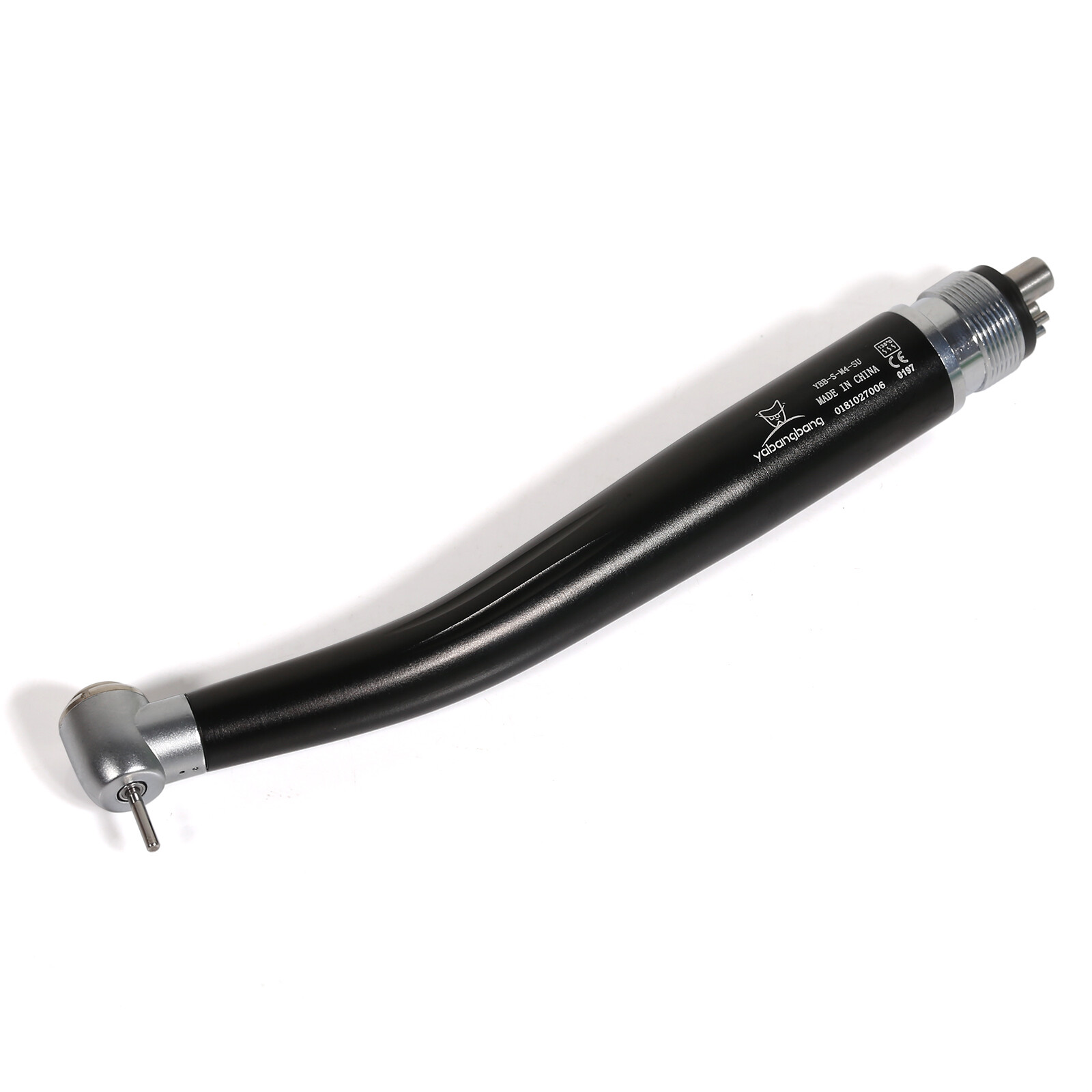 Dental High Speed Handpiece Push 4Holes Standard Head Turbine Black