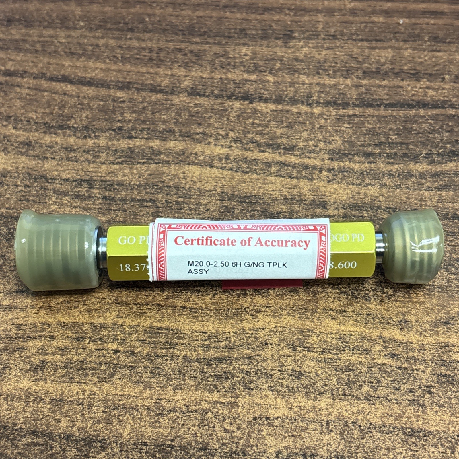 Vermont Gage Lot Of 4 M20.0-2.5, M16.0-2.00, M10.0-1.0, M8.0-1.25 6H G/NG