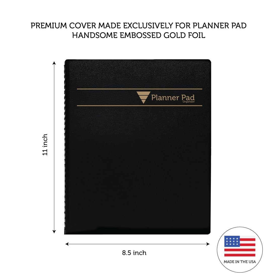 Planner Pad 8.5″ x 11″ Large 3-Tier Funnel Down January-December 2026