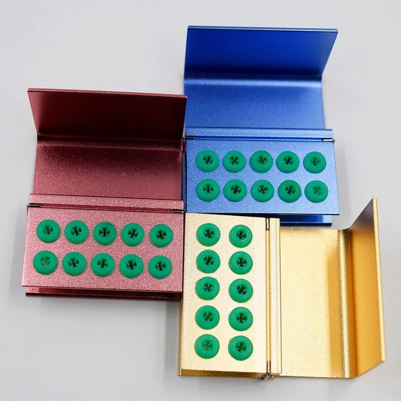 10/16/24 Hole Dental Burs Block Holder Disinfection Case For High Low Speed Burs