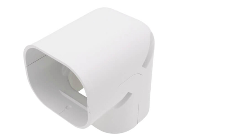 Slimduct INABA 86002 SC-100-W Vertical Elbow 100mm 3-3/4″ White 4″ – Line set