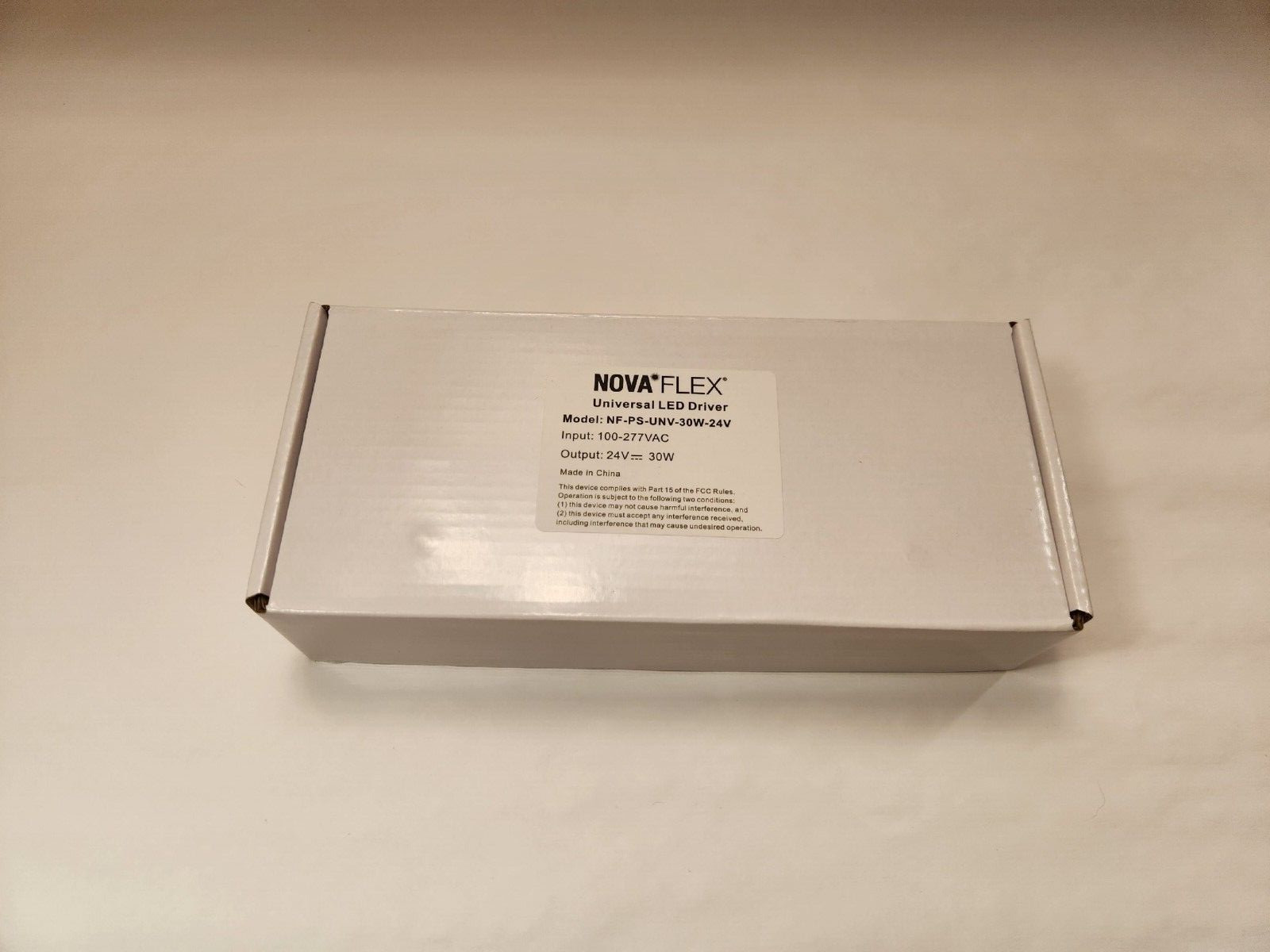 (2 PCS)NOVAFLEX NF-PS-UNV-30W-24V Universal LED Driver 24V 30W 100-277VAC