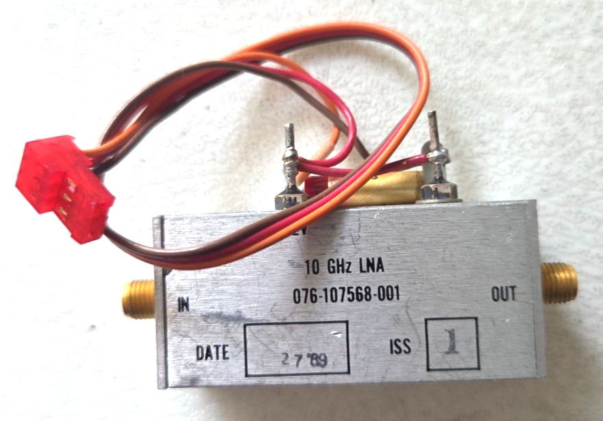 ***** Harris-Farinon 076-107568-001 10 GHz LNA Low Noise Amplifier Amp Ham radio