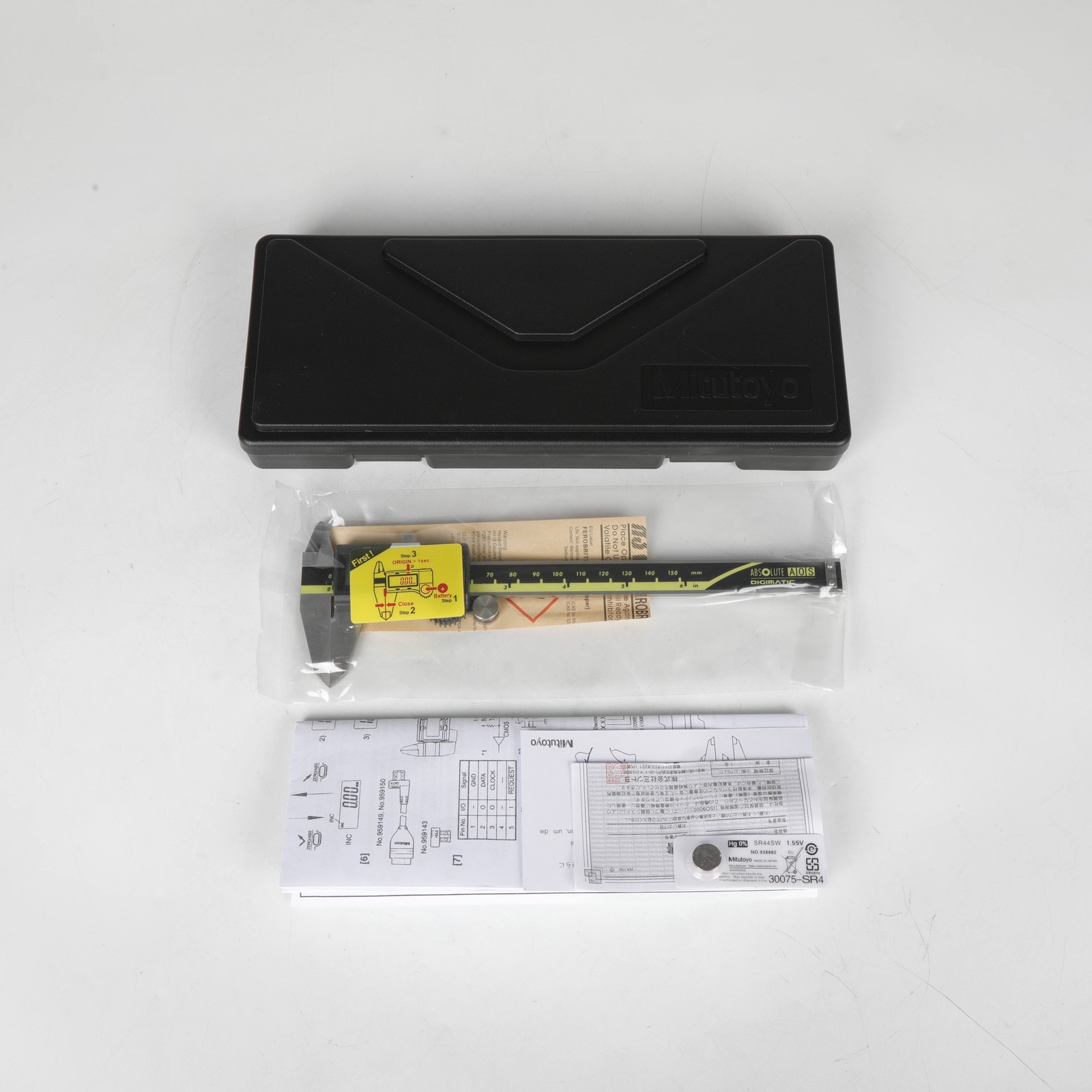 500-196-30 150mm/0-6 Absolute Digital Digimatic Vernier Caliper Mitutoyo New