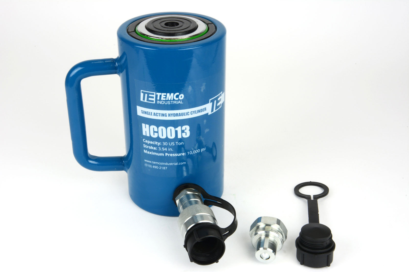 TEMCo HC0013 – Hydraulic Cylinder Ram Single Acting 30 TON 4″ Inch Stroke