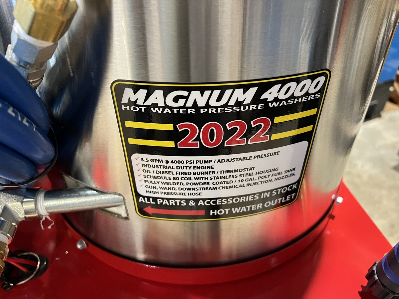 2024 Easy-Kleen Magnum 4000 Hot Water Pressure Washer Diesel Burner New