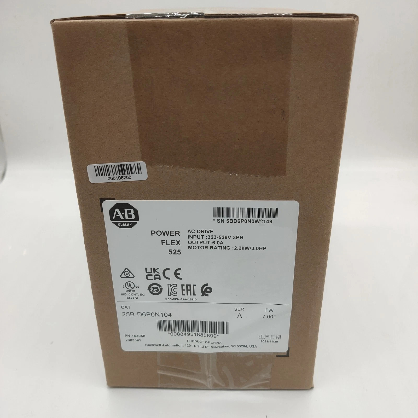 AB 25B-D6P0N104 Ser A Brand New Quality Guaranteed Free Ship