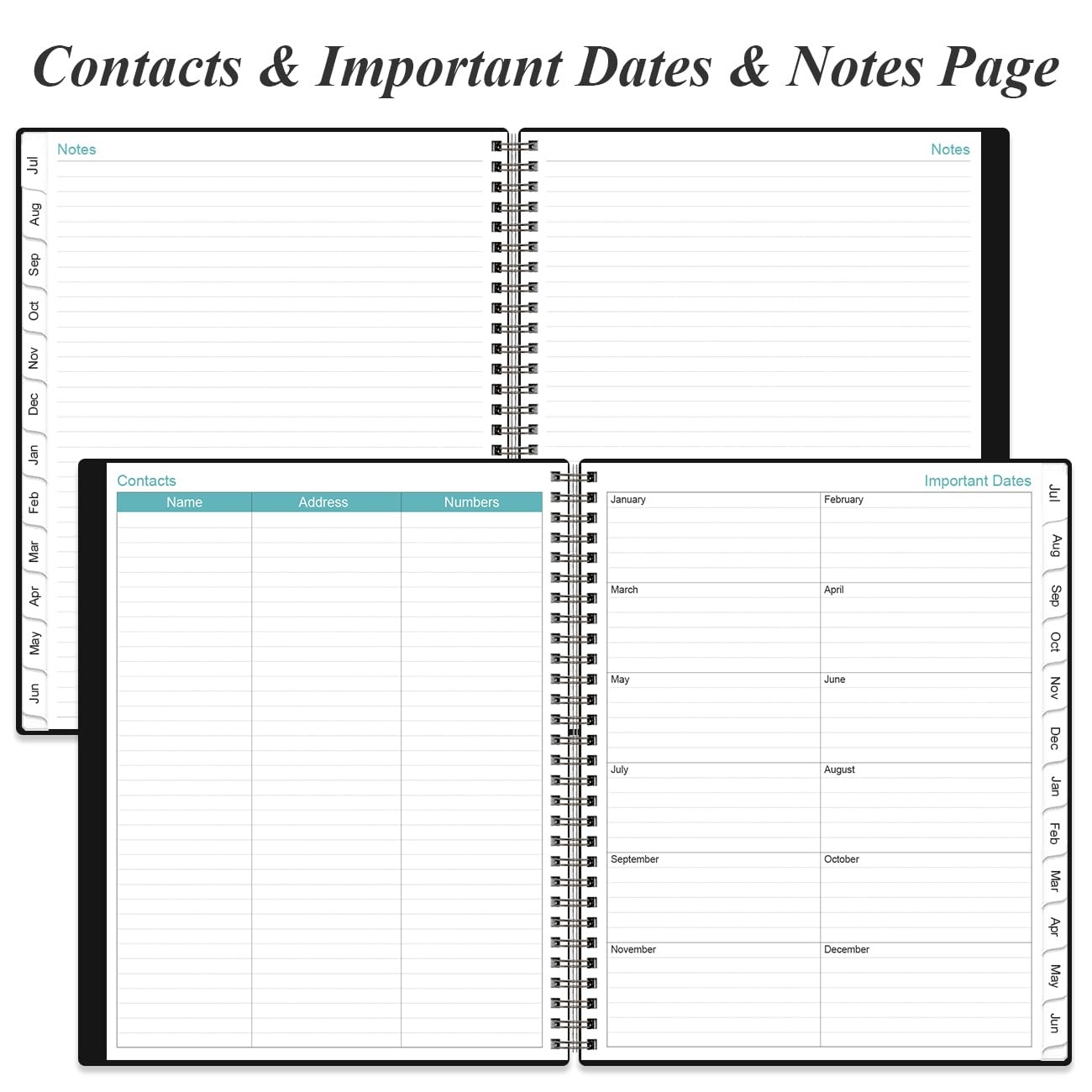 2026-2027 Daily & Monthly Planner – One Page Per Day, Daily Planner from July…