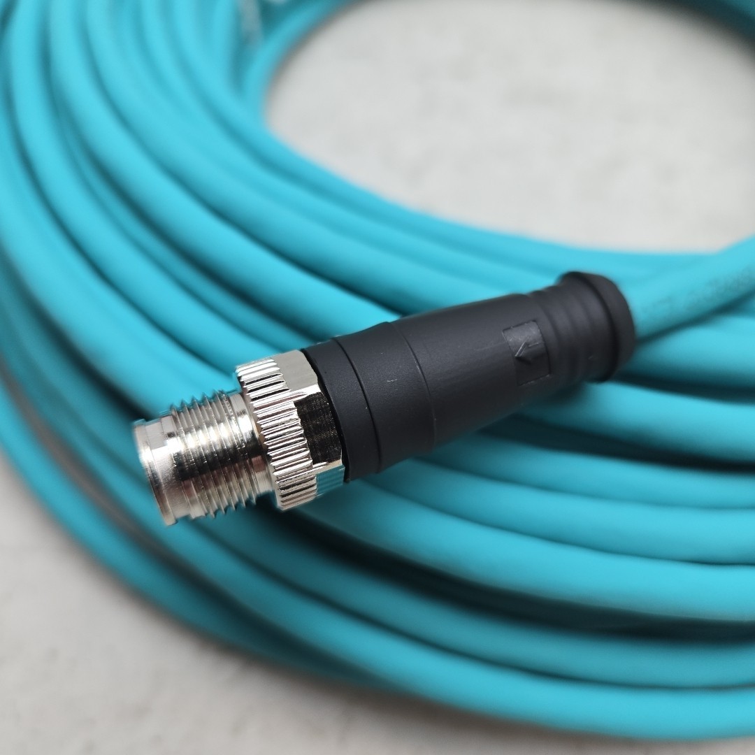 Woodhead 1201089134 M12 Ethernet Cable Assembly 48V 0.5A 38M E12A06004M380 New