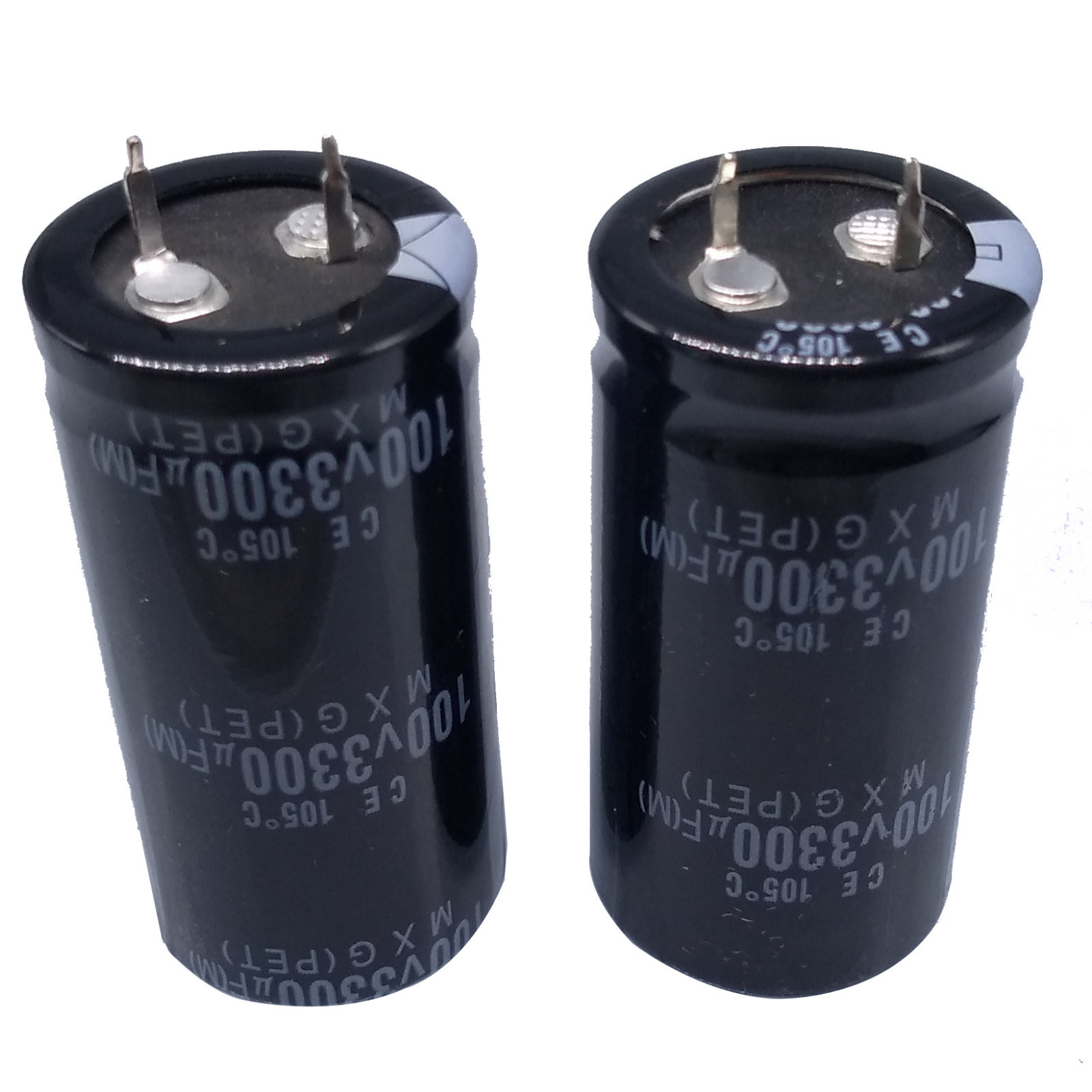 2pcs Electrolytic Capacitors 3300uF 3300mfd 100V +105℃ Radial 25 x 50mm