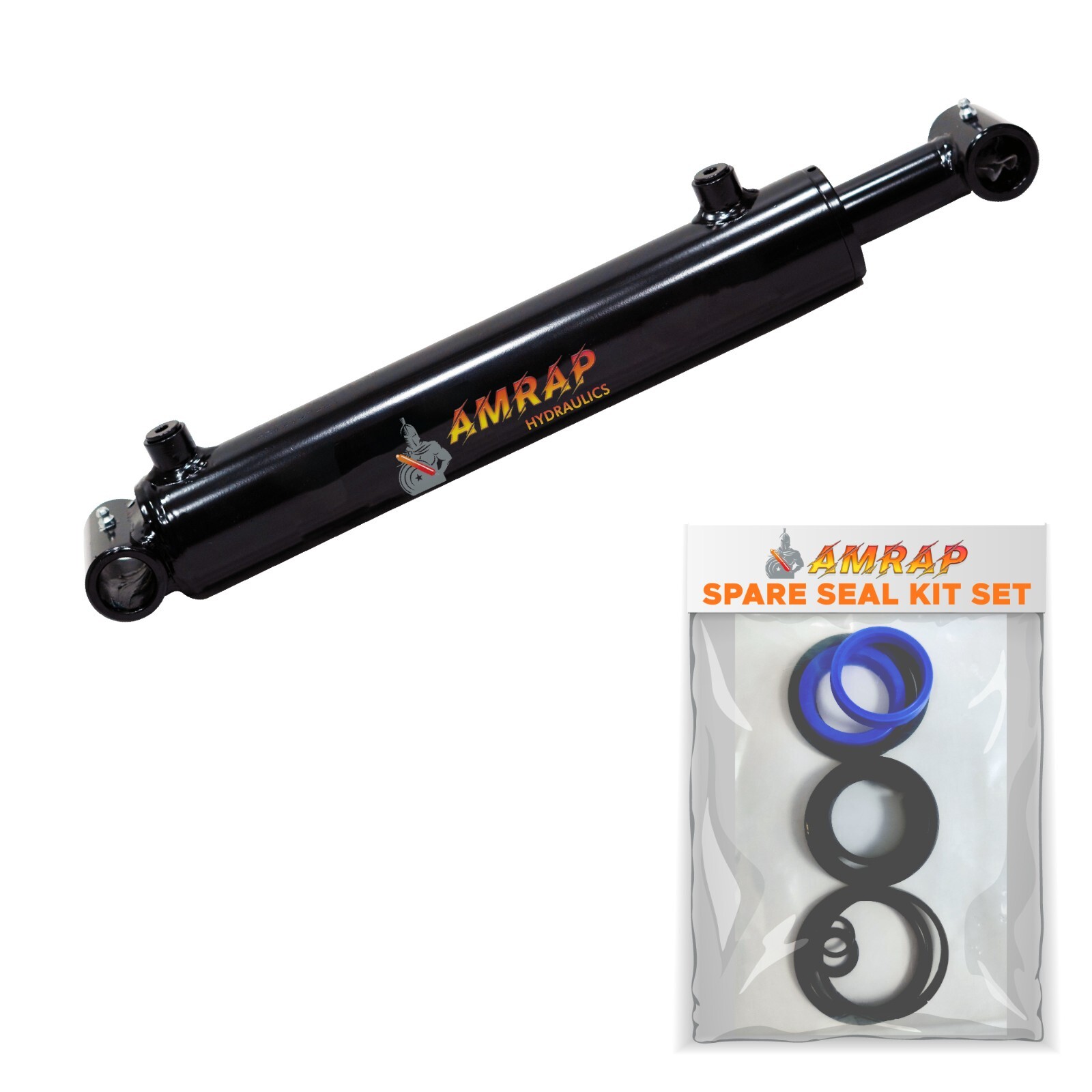 2×16 Hydraulic Cylinder 2″ Bore 16″ Stroke Welded Cross Tube Double Acting