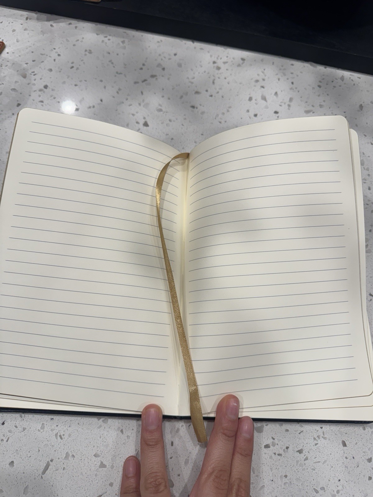 Brooks Brothers Lined Journal Notebook with Ribbon Bookmark, Writing Notebook