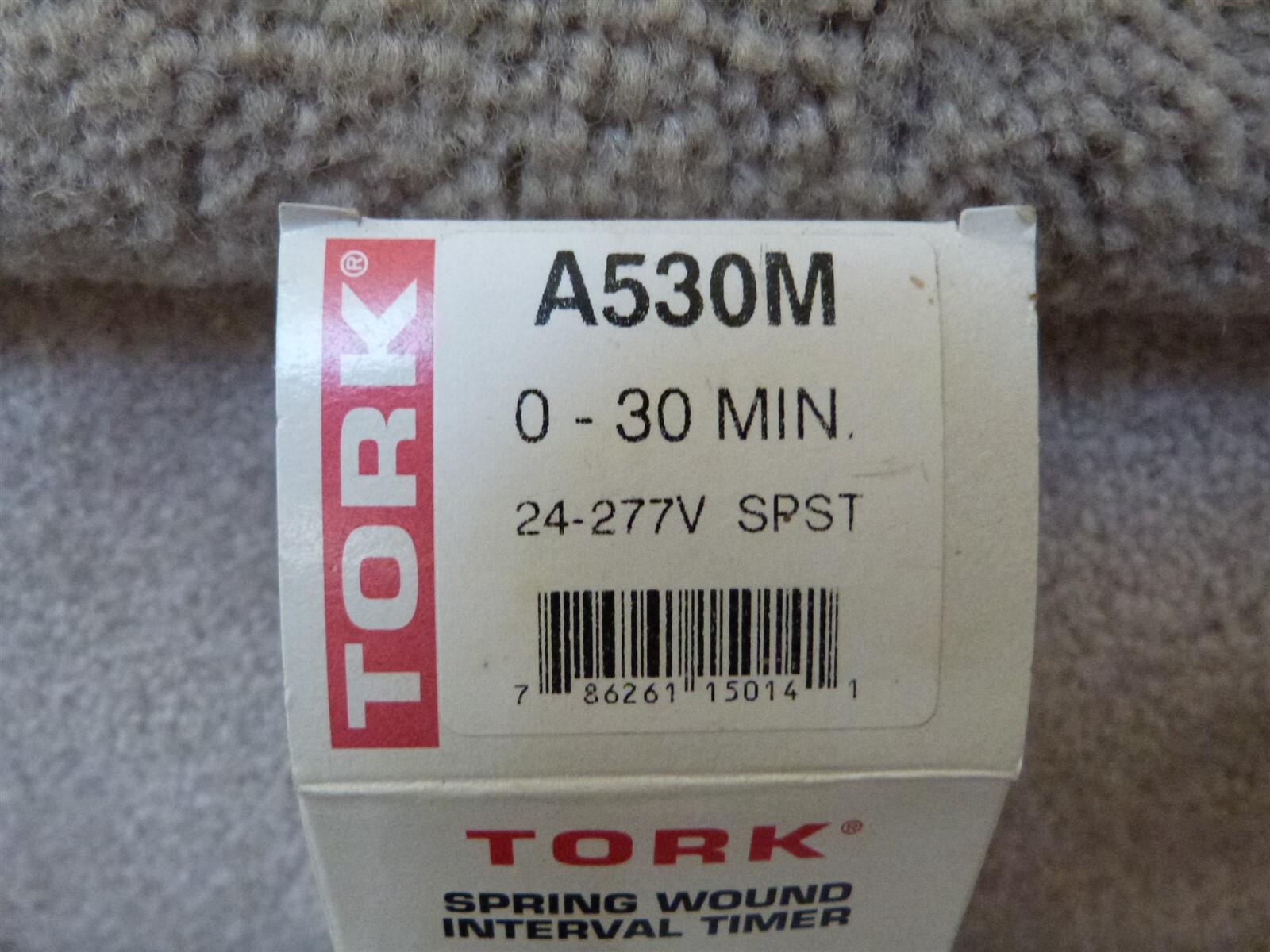 NEW TORK In-Wall Spring Wound Interval Timer A530M 0-30 MIN IVORY