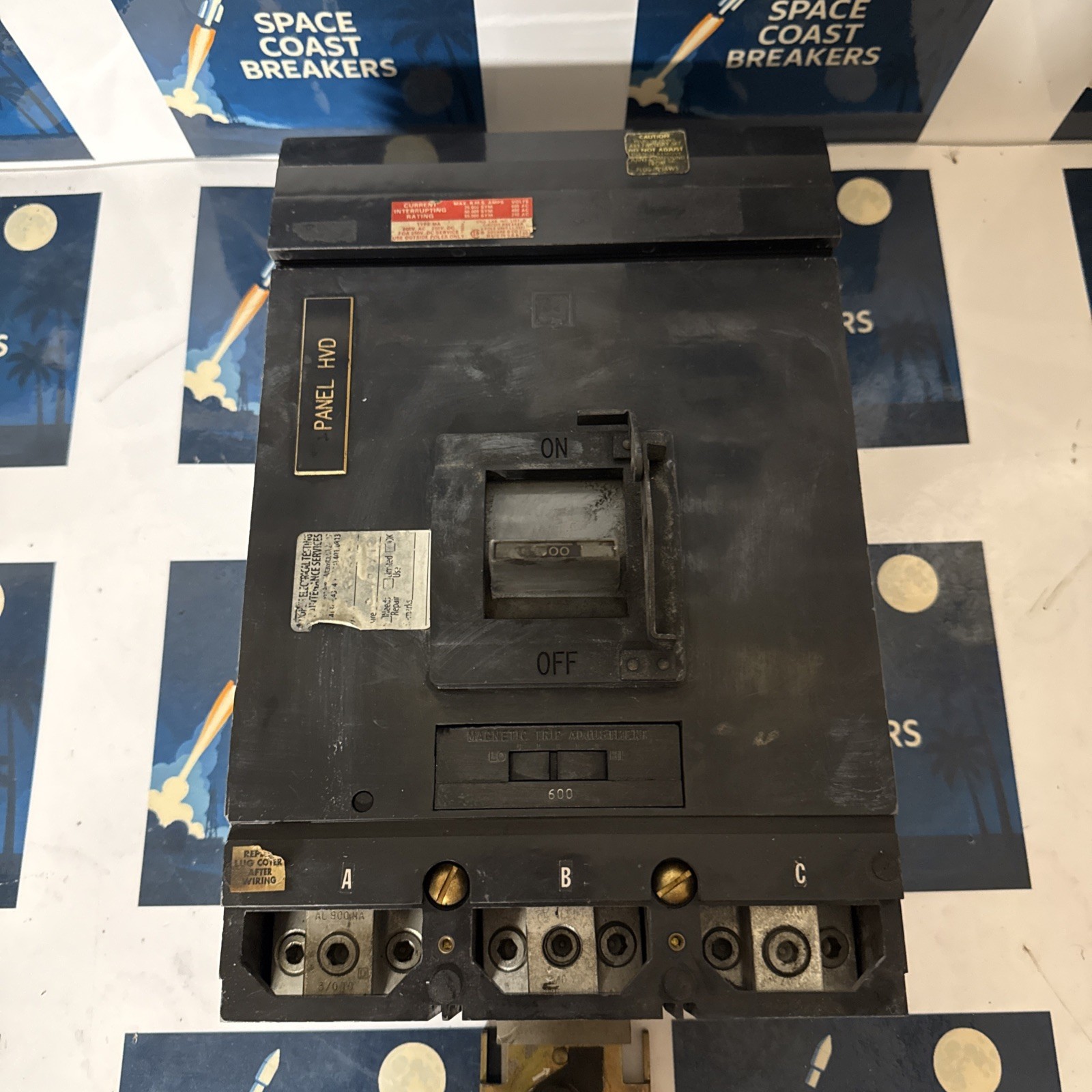 Square D MH36600 Shunt Trip I-Line Circuit Breaker 600A 3P 600V 25KA