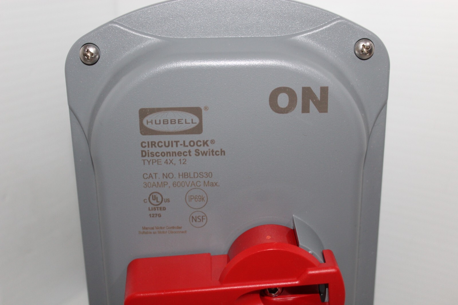 ⭐NEW IN BOX⭐ HUBBELL HBLDS30 CIRCUIT LOCK 30-Amp DISCONNECT SWITCH 600V 30A