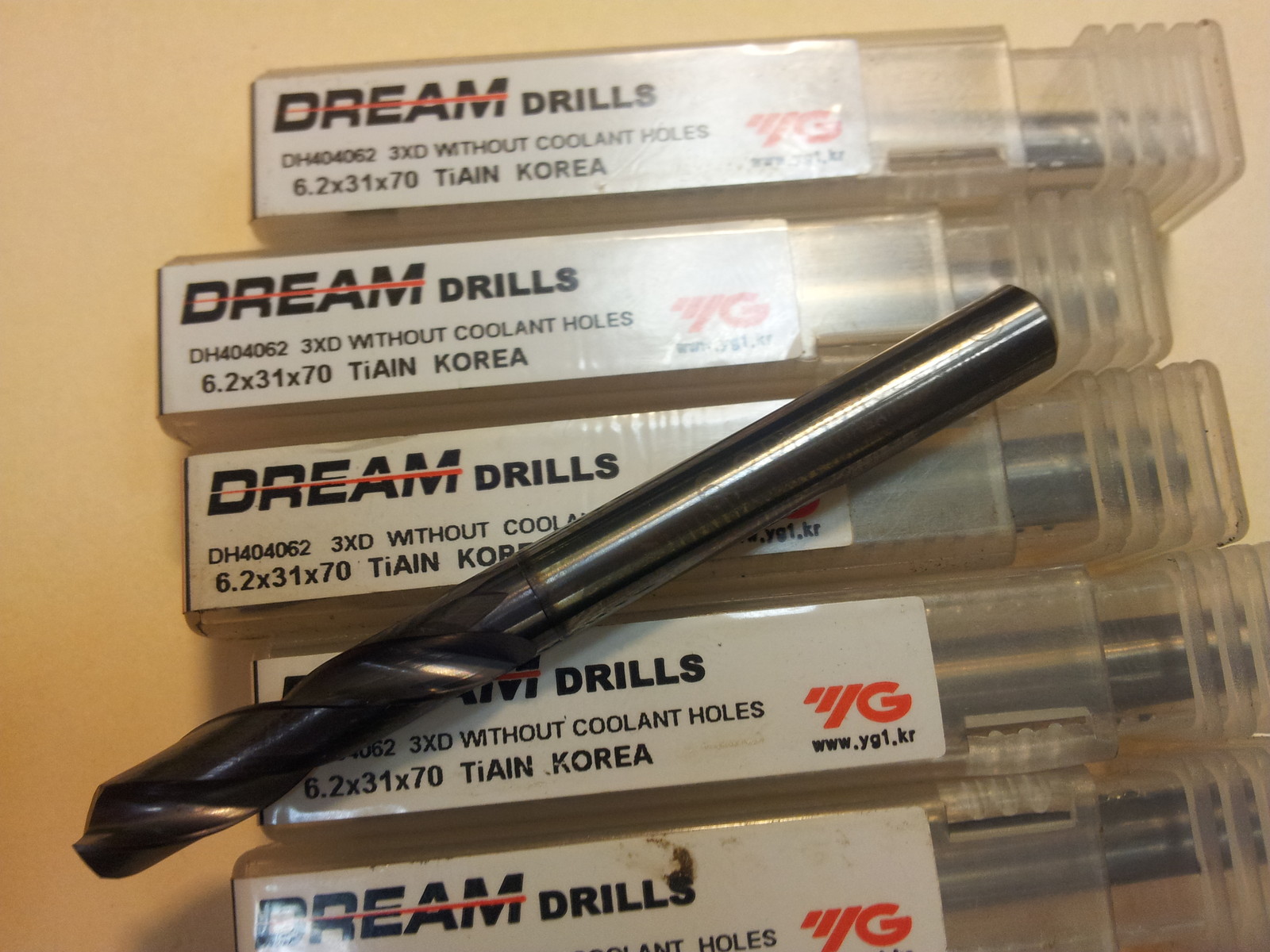 6.2MM CARBIDE DREAM DRILL WITHOUT COOLANT HOLES 3XD
