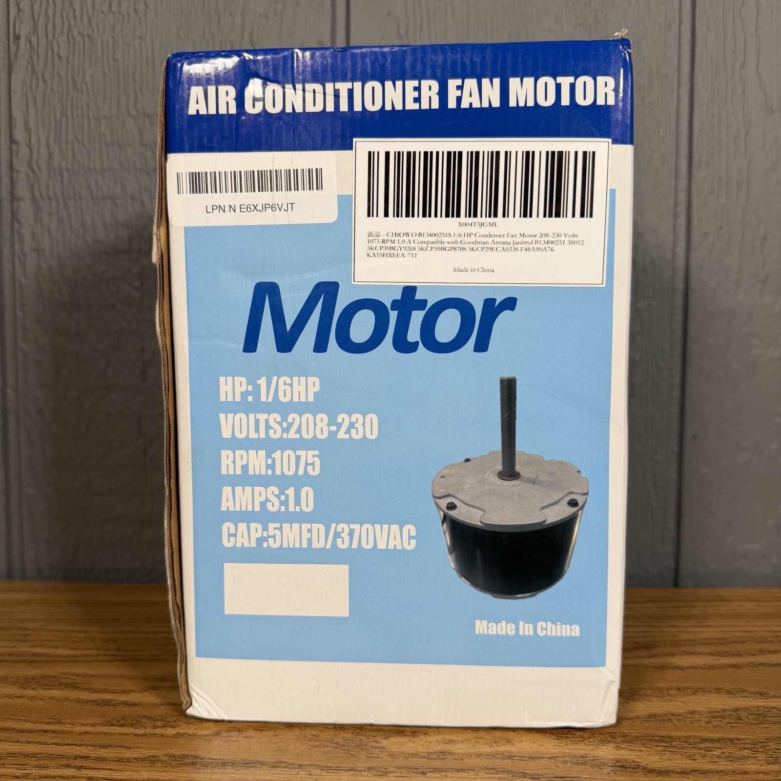 B13400251S Goodman Air Conditioner Condenser Fan Motor Replace 5KCP29ECA033S