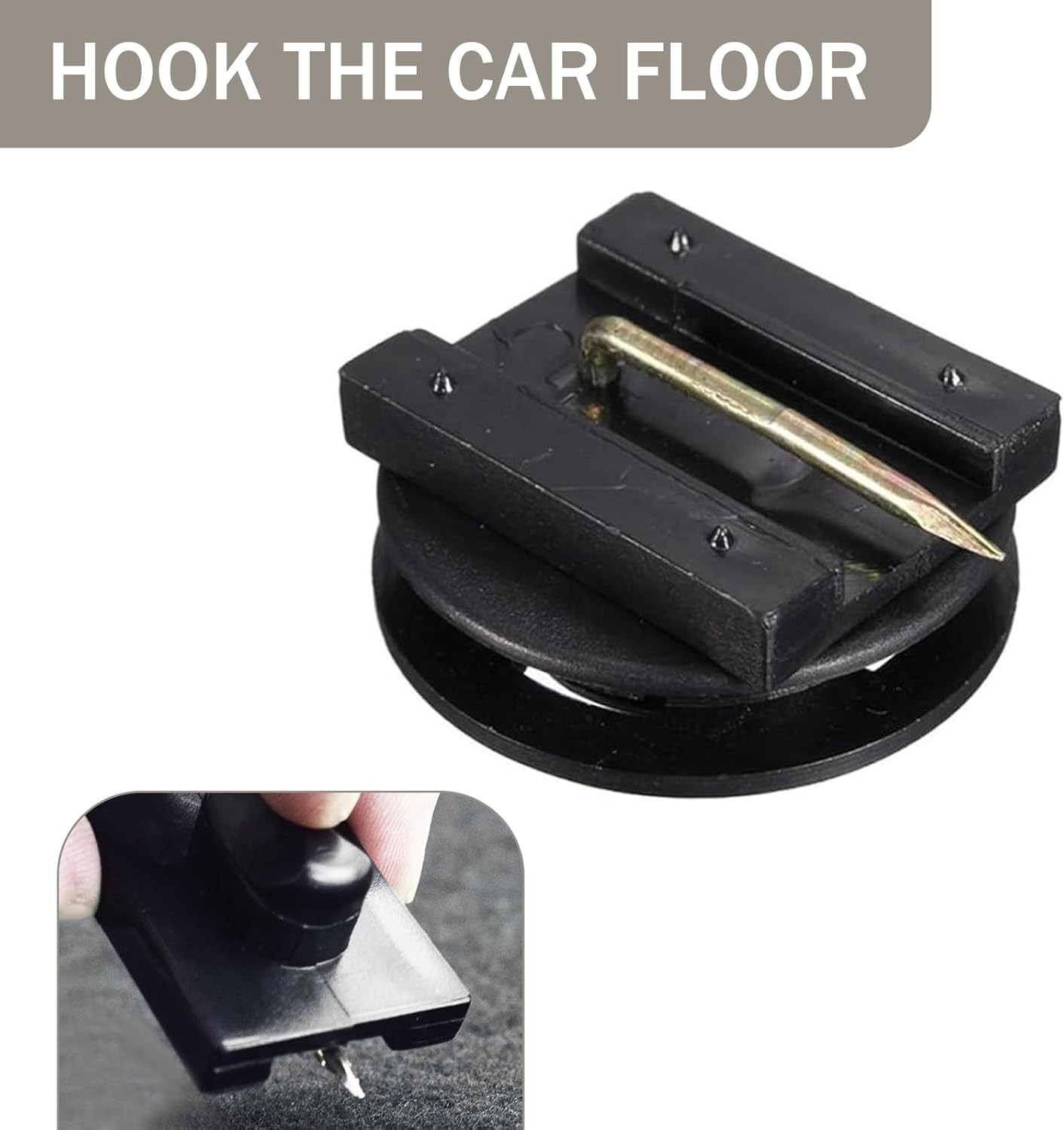 4-Pack Car Floor Mat Clips, Double-Layer Twist Lock Fasteners to Prevent Sliding