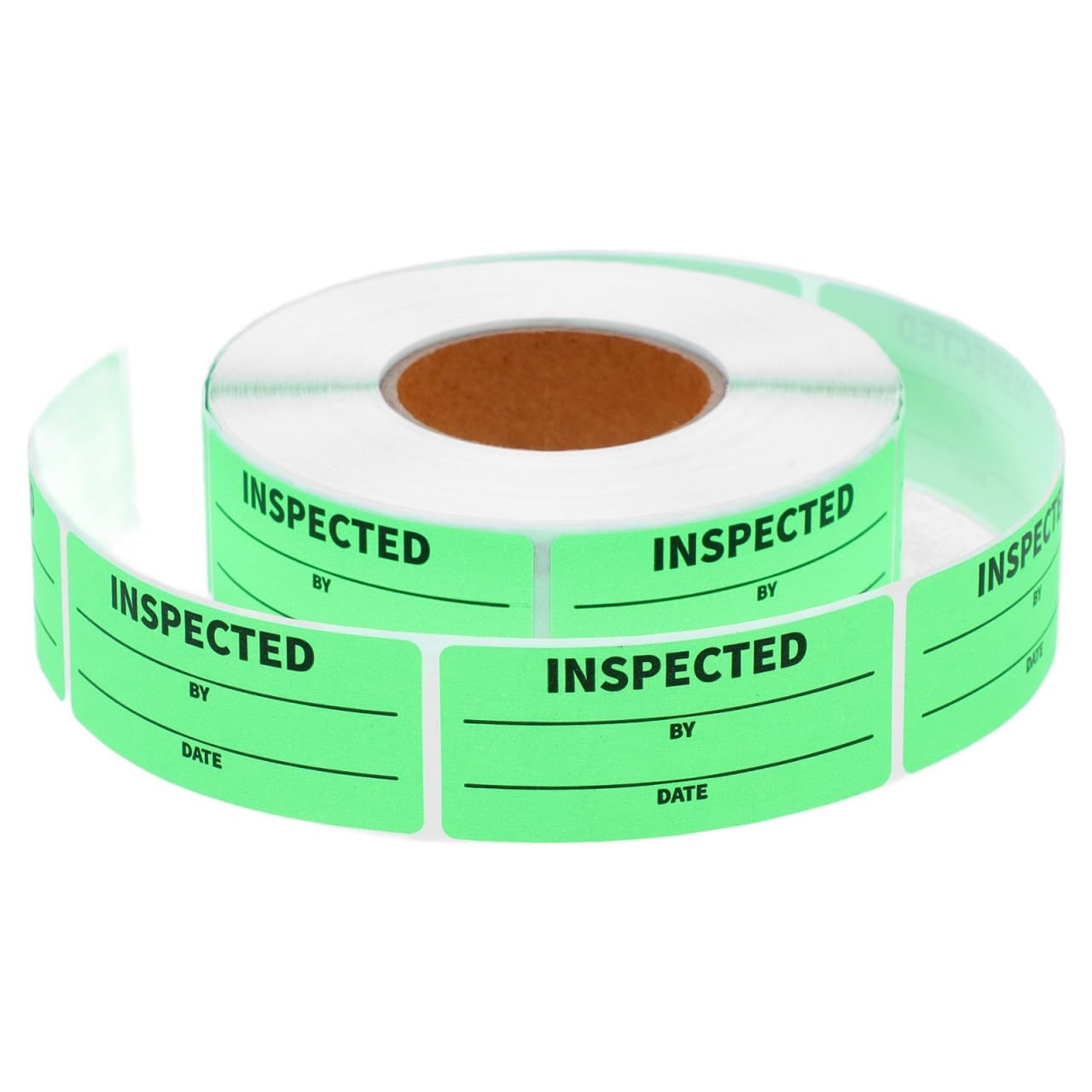1 Roll 1 X 2.25 Inch Inventory Control Labels 500 Adhesive Inspection Sticker…