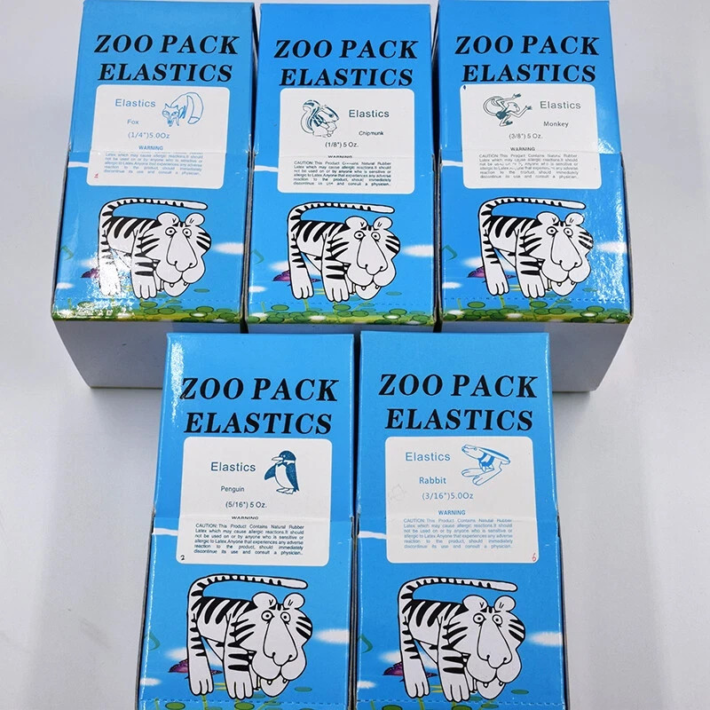 100 Pcs/Bag Dental Elastics Ligature Ties Latex Braces Orthodontic Rubber Bands