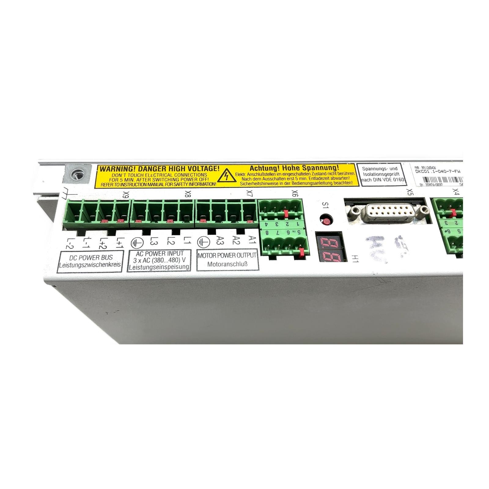 DKC01.1-040-7-FW R911265406 REXROTH, Rexroth AC Servo Drive 40A …………….