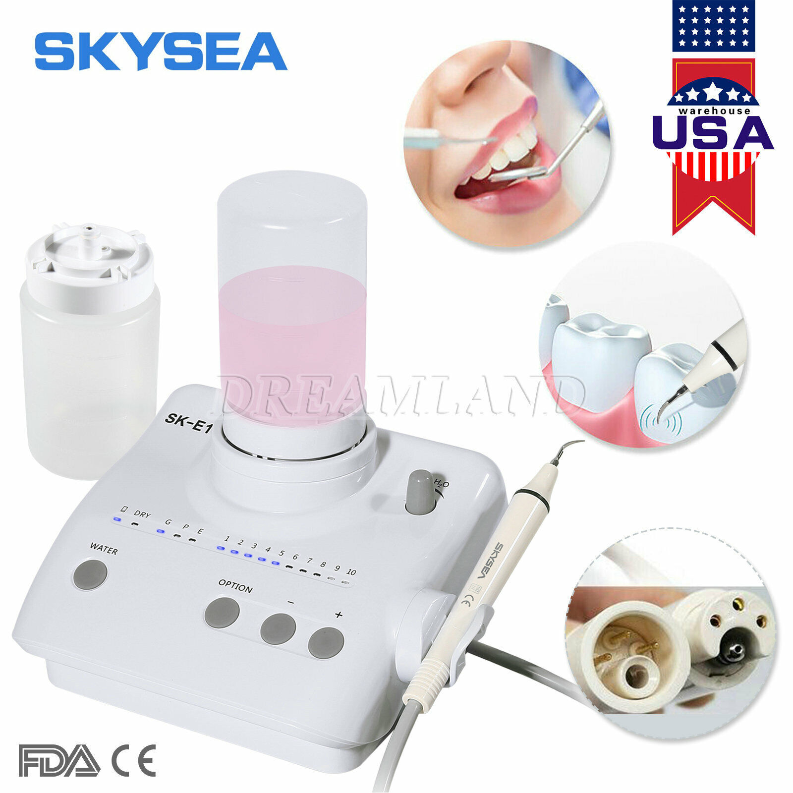 Dental Scaler Ultrasonic Piezo 2*Bottles fit EMS Cavitron Scaler Handpiece tip