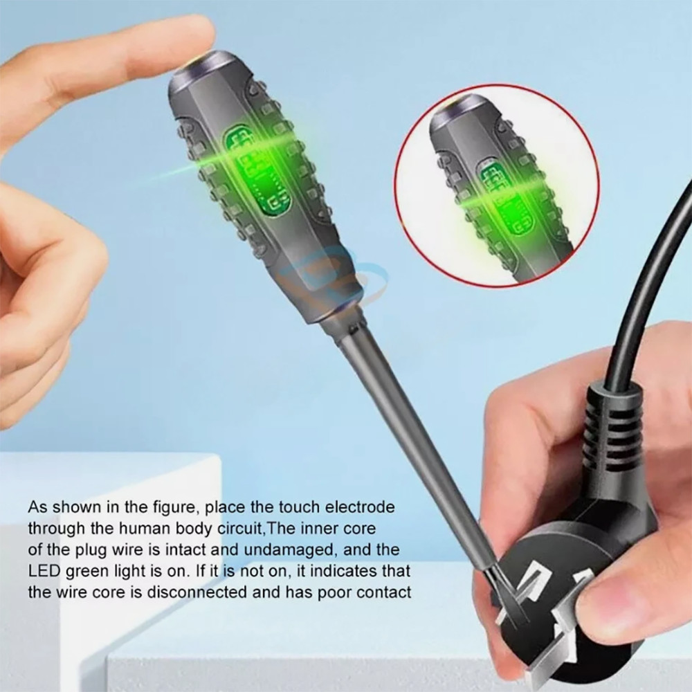 1/2Pc AC DC Non-Contact Voltage Tester Pen 12-220V Electric Volt Detector Sensor