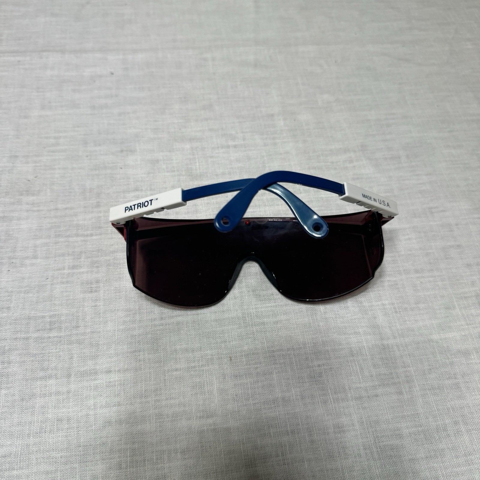 NOS UVEX Astrospec 3000 Patriot Frame Dark Lens Safety Glasses Made In USA