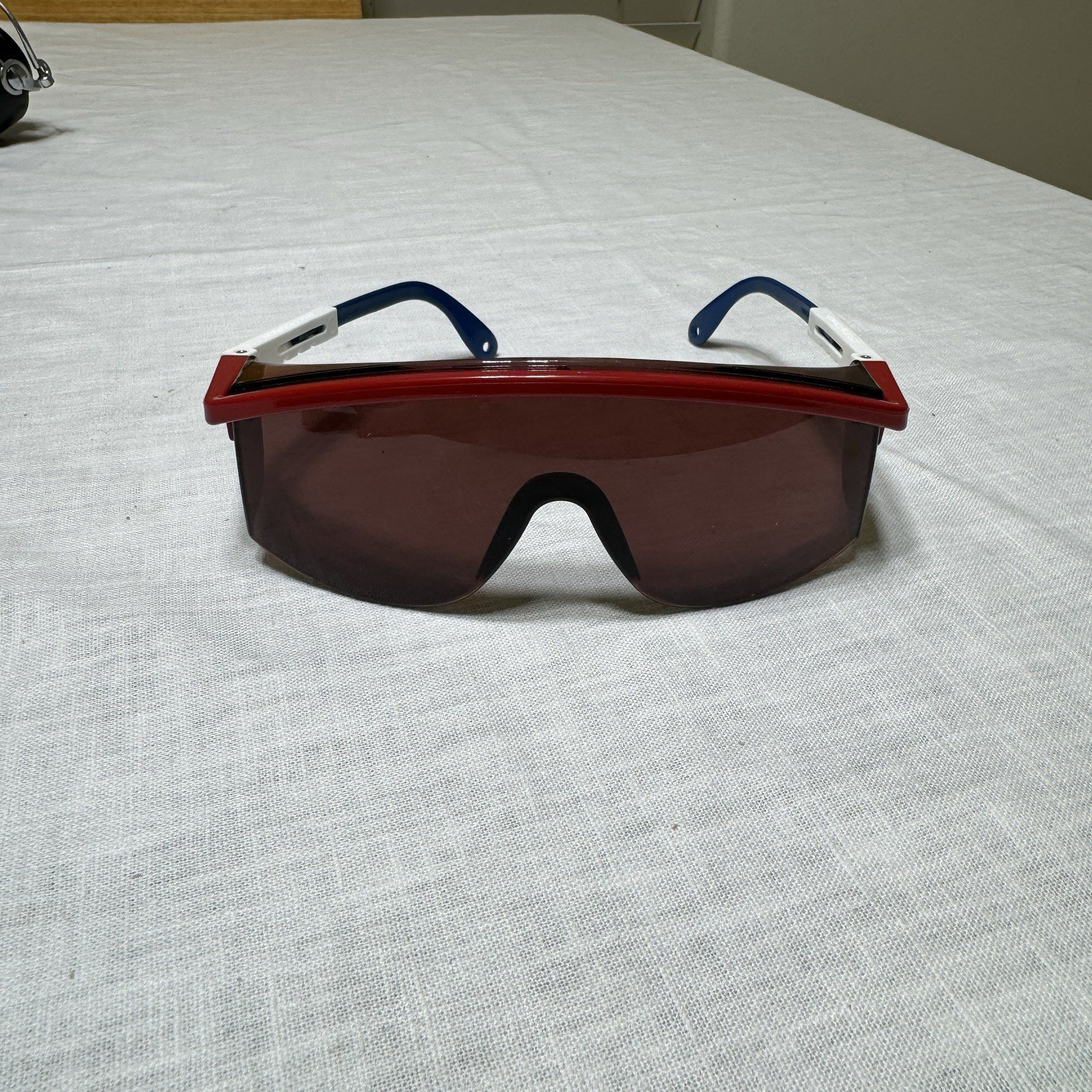NOS UVEX Astrospec 3000 Patriot Frame Dark Lens Safety Glasses Made In USA