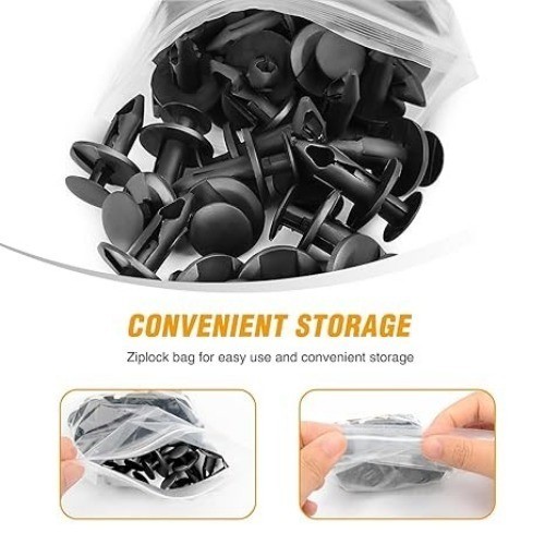 60PCS Fender Flare Rocker Moulding Clip Assortment 68039280-AA, 55156429-AA, 650