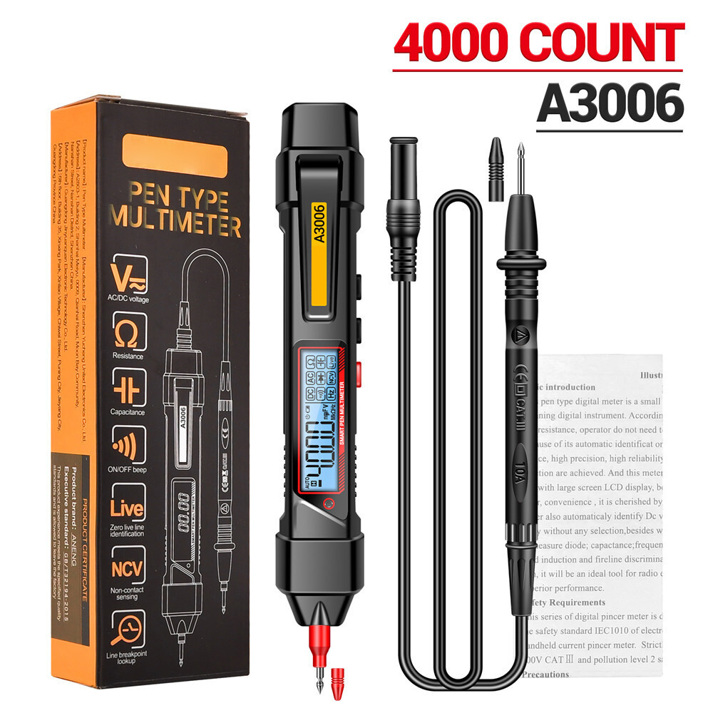 ANENG Pen Type Digital Multimeter 4000Counts AC/DC Voltmeter Electric Pen Tester