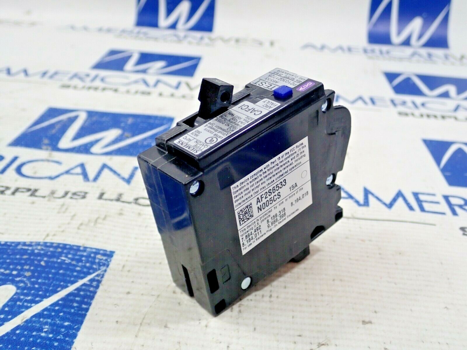 New Siemens QA115AFCN 15 Amp 1 Pole 120V QAF2N CAFCI Arc Fault Circuit Breaker