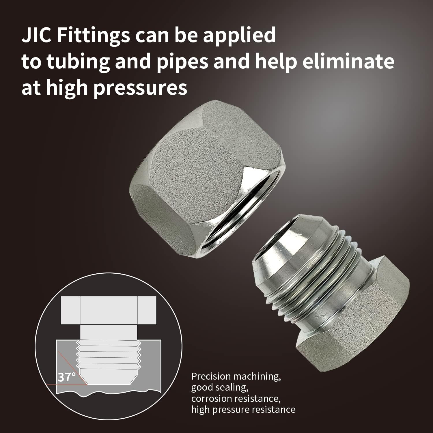 160 PC JIC and ORFS Master Industrial Hydraulic Cap and Plug Hose Tube and Pipe