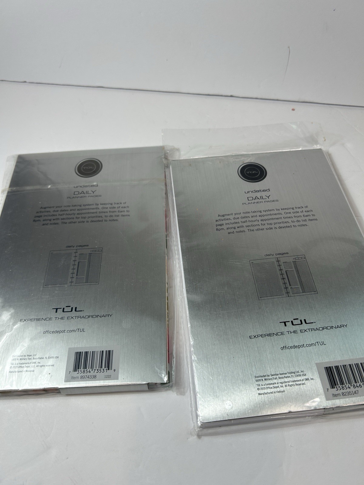 TUL Discbound Undated Daily Refill Pages New Floral and Partial 5 1/2 X 8 1/2″