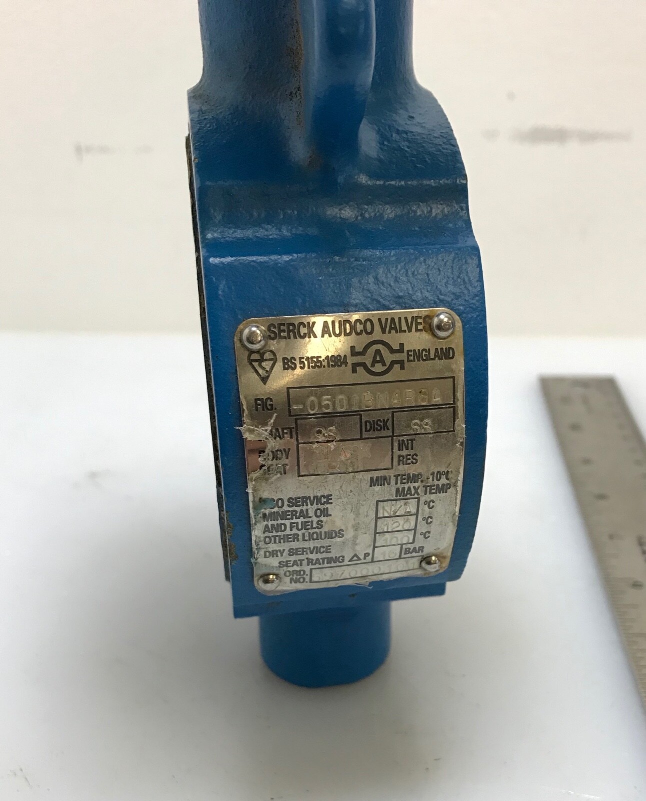 New Serck Audco Slimseal Butterfly Valve DN50 / PN10 / PN16 (Model # 0501BN4RSA)