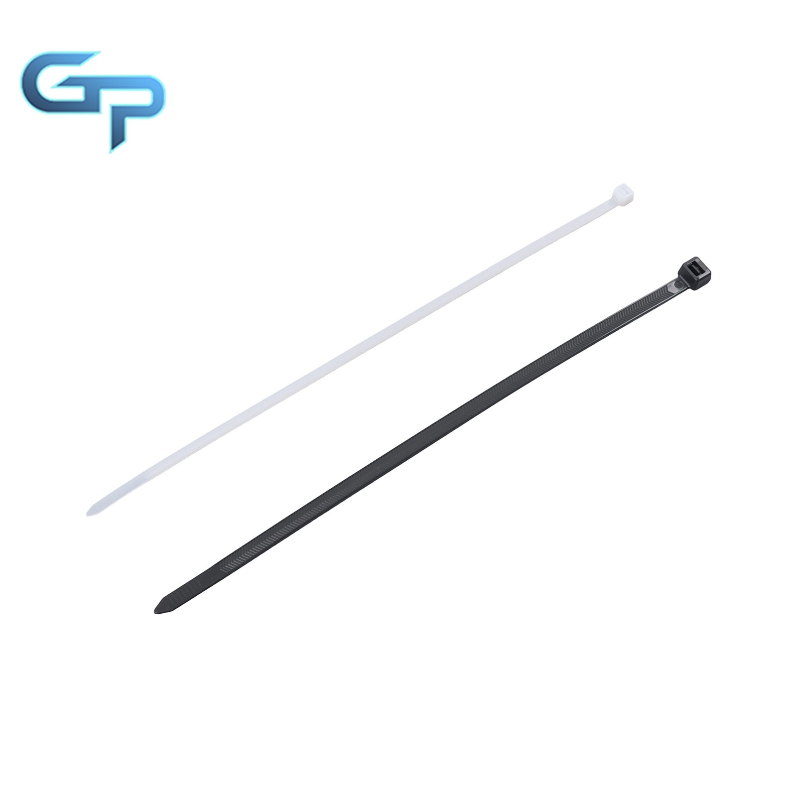 Heavy Duty Zip Ties 12″12″ V-Shaped Toothed 200lb Black White 100pcs Wide 0.13″