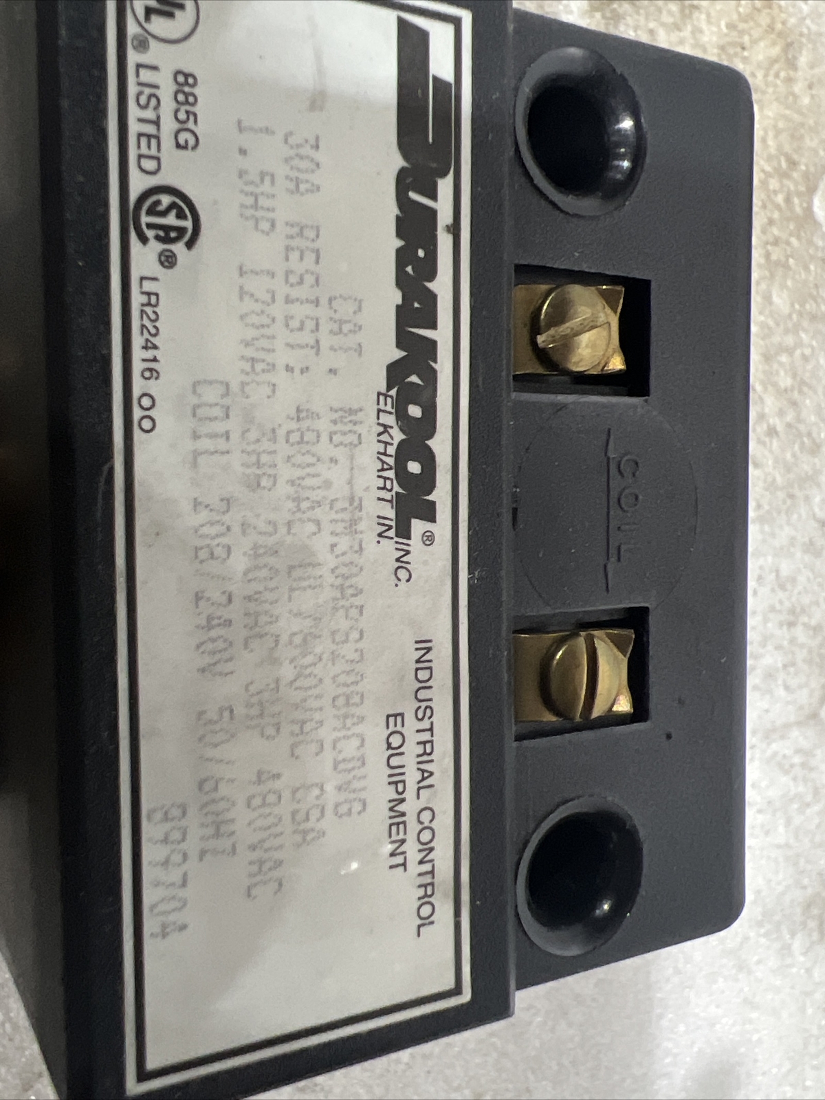 🔥DURAKOOL 3M30APS208ACDVG Control Relay, 30A 208-240V, New, Free Shipping🇺🇸