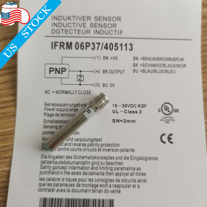 New In Bag For Baumer IFRM 06P37/405113 10-30VDC 2mm Proximity Switch Sensor