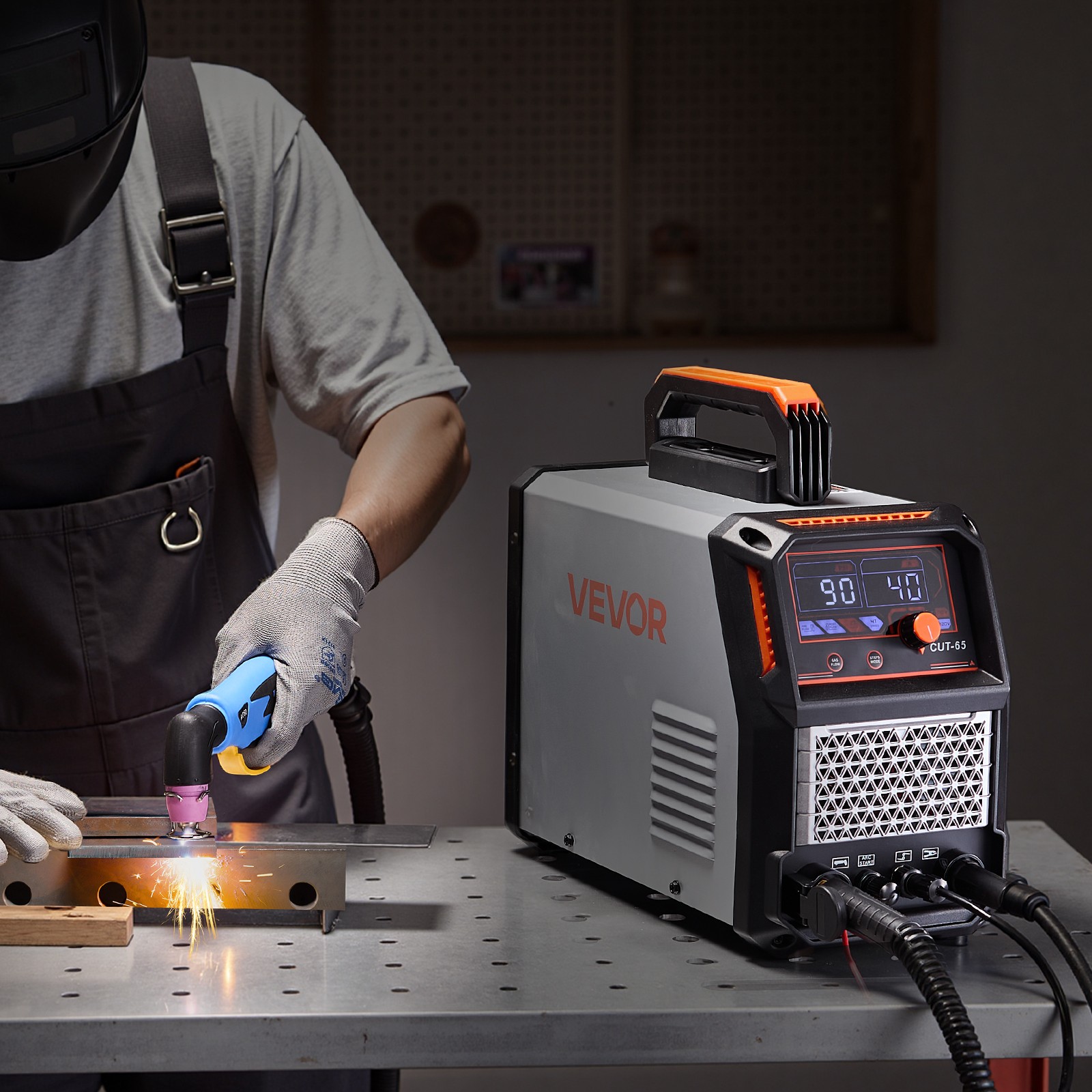 VEVOR Plasma Cutter 65A Non-Touch Pilot Arc Plasma Cutting Machine 110V/220V