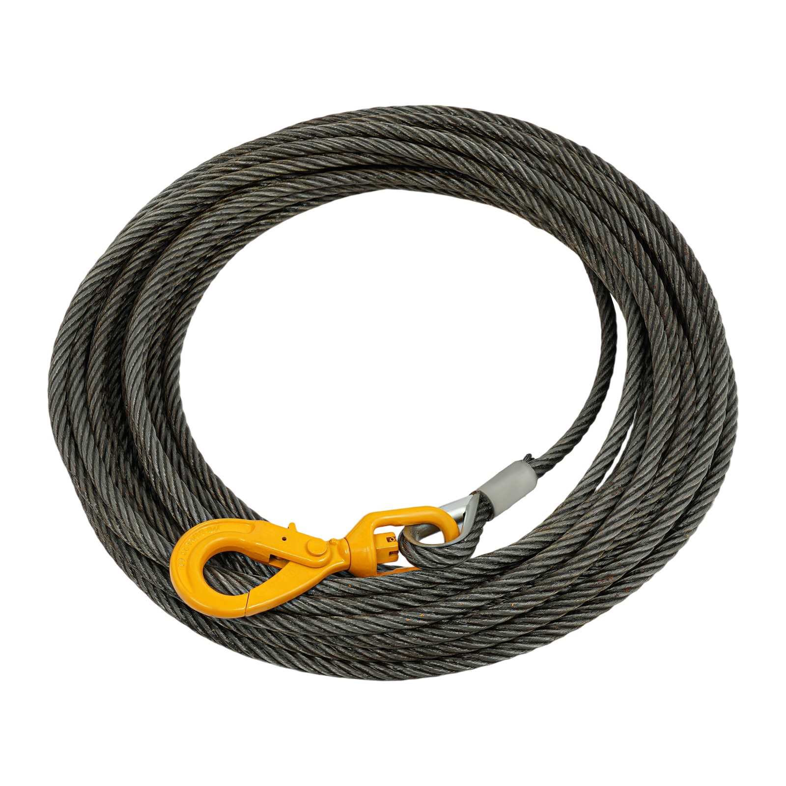 Winch Cable Steel Core Wire Rope /9/16″ Dia. 16inx100FT 4409lb for Truck Towing~