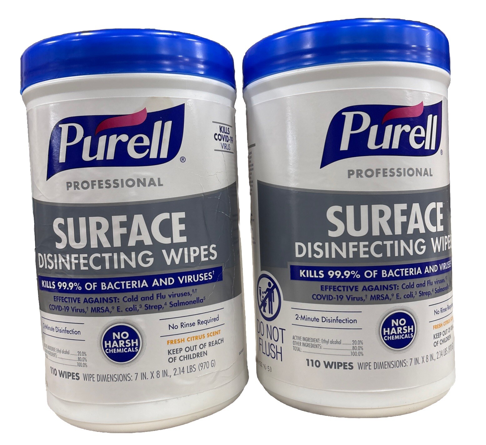Purell Surface Disinfecting Wipes Pack Of 2 Exp: 04/2026