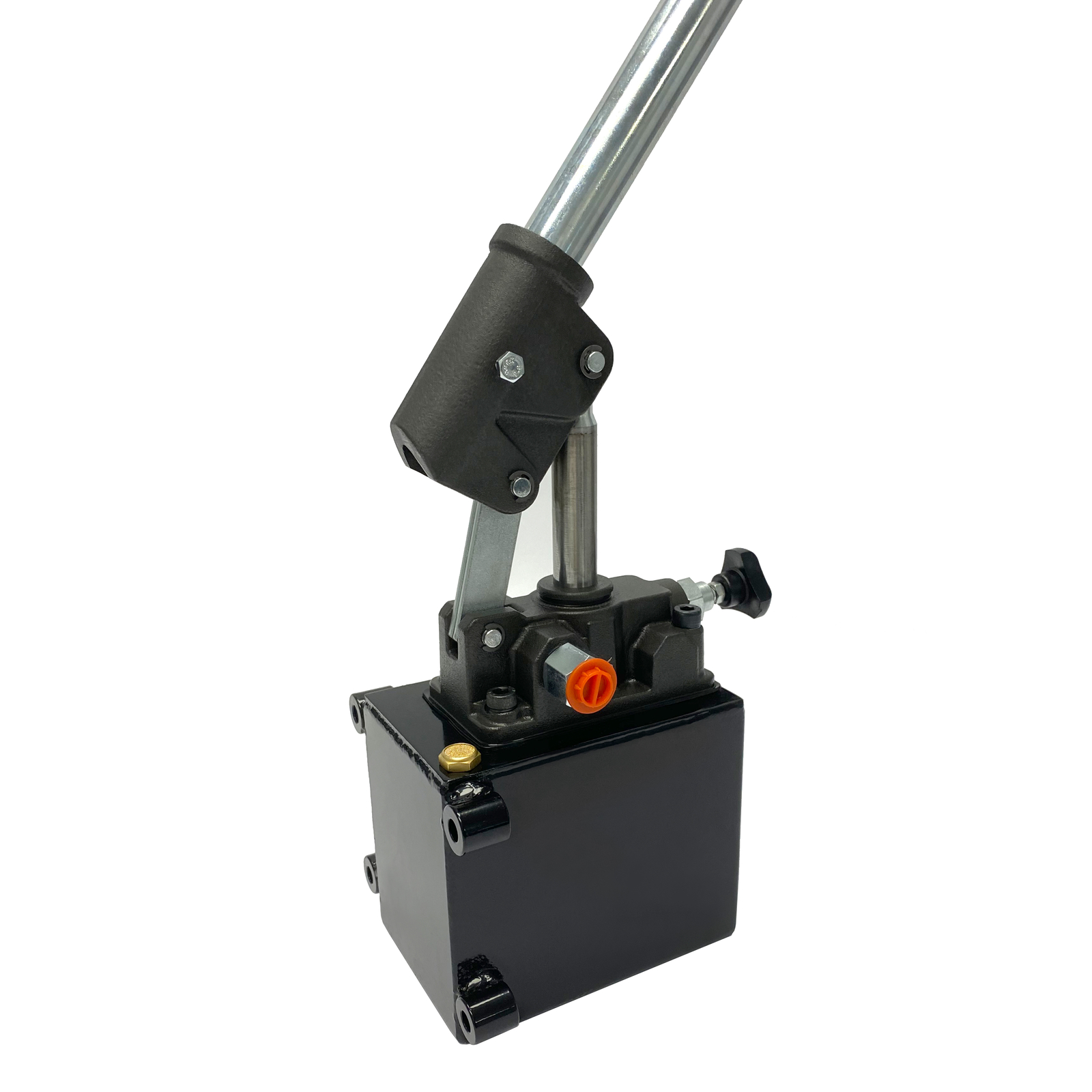 Hydraulic piston hand pump 1.5 CID 3 Qts single-acting with release knob