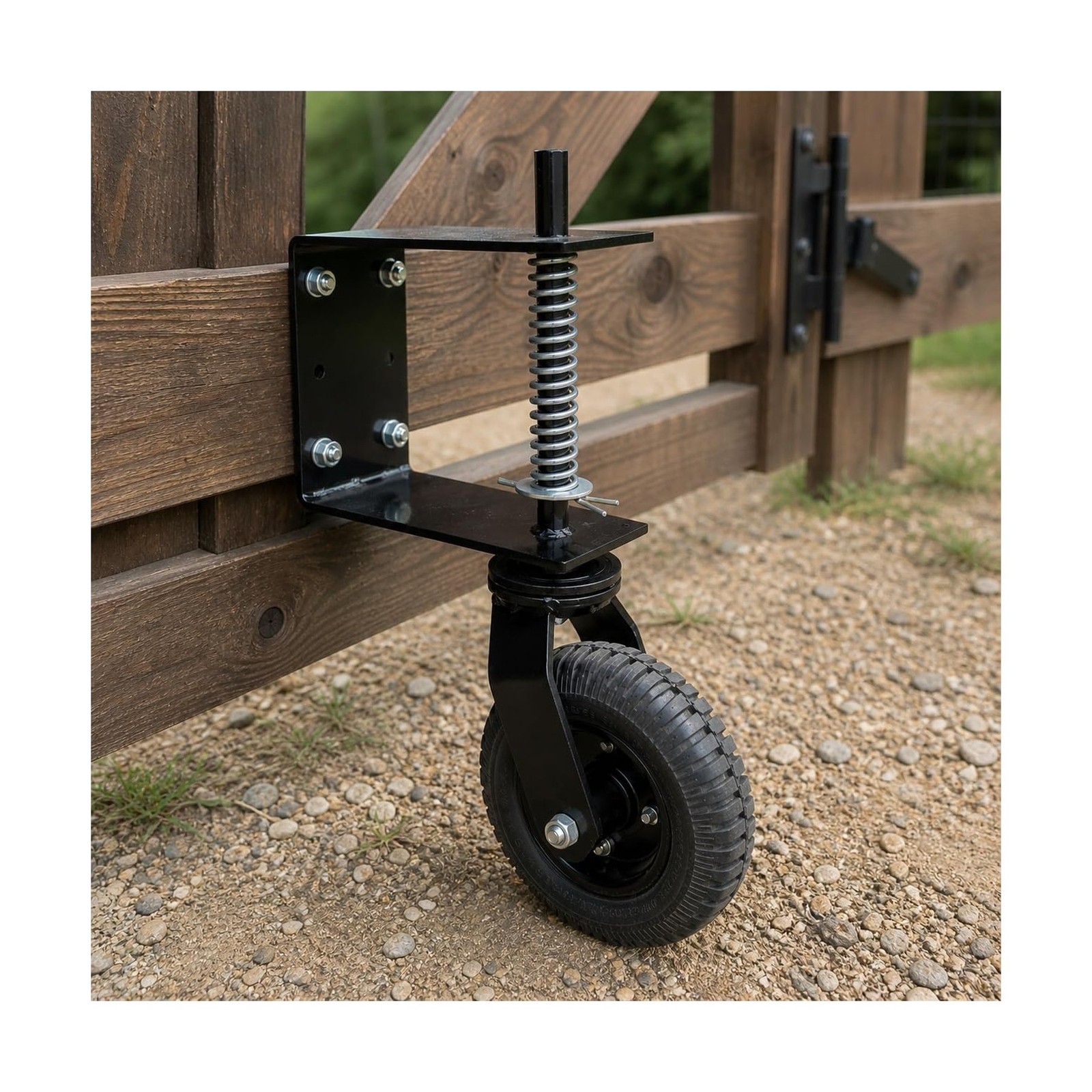 Stark USA Universal 8″ Flat-Free Tire Gate Wheel Suspension Spr… FAST USA SHIP