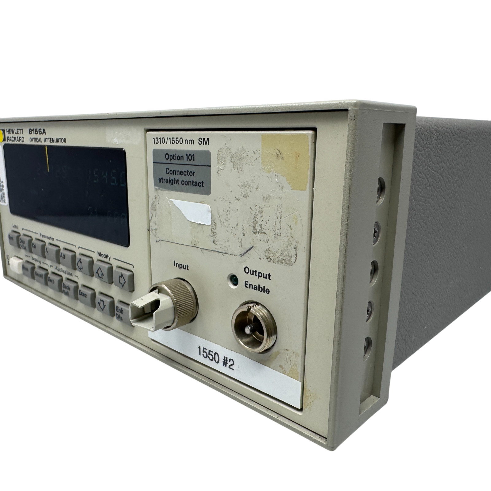 HP 8156A Optical Attenuator 1310/1550nm SM – 60 dB, 0.001 dB, GPIB Opt 101