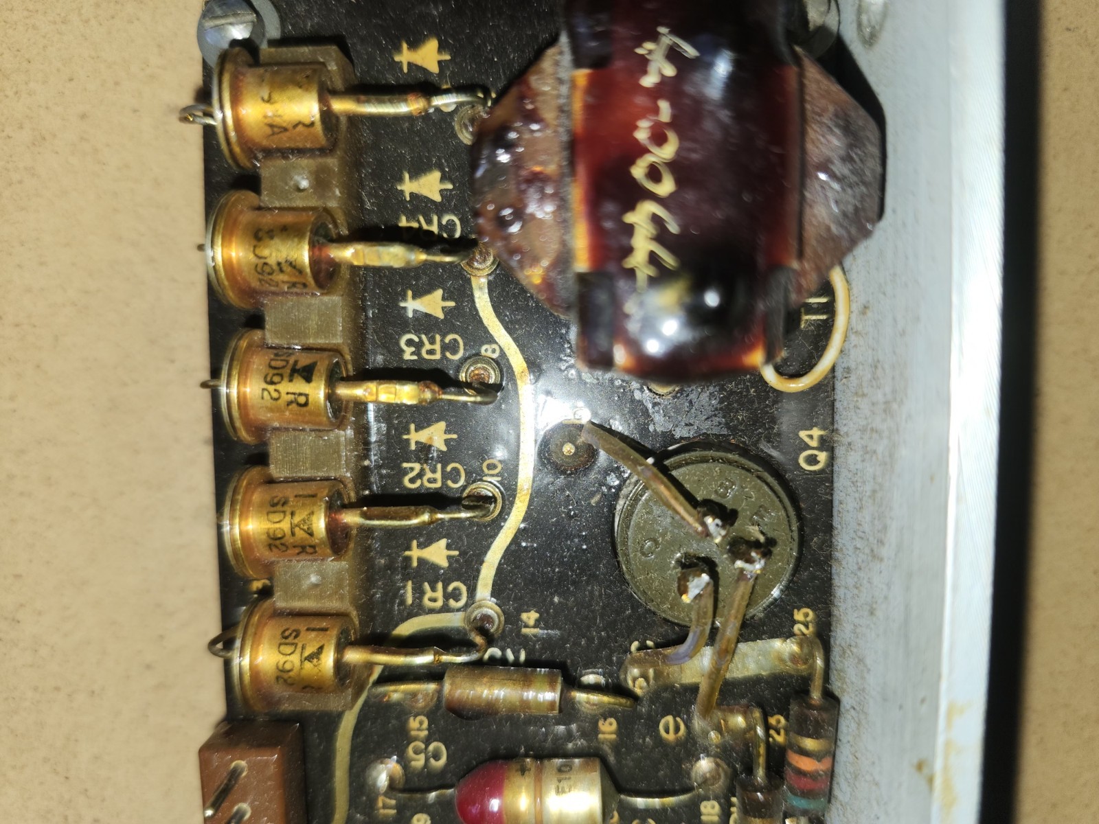 Vintage 1966 Industrial Servo Amplifier Board Part 27653 – Germanium Transistors